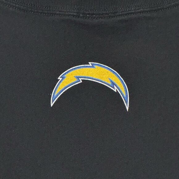 San Diego Chargers NFL Team Apparel Game Face Player Black T Shirt XXL Cut Tag - Picture 5 of 7